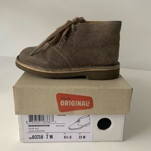 ⚡️Kids Clark’s Originals Desert Boot in Taupe - 7W